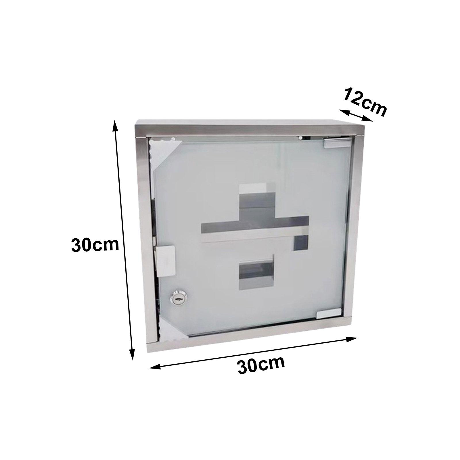 First Aid Medical Box Wall Mou - Medicine Cabinet Lock recension och pris