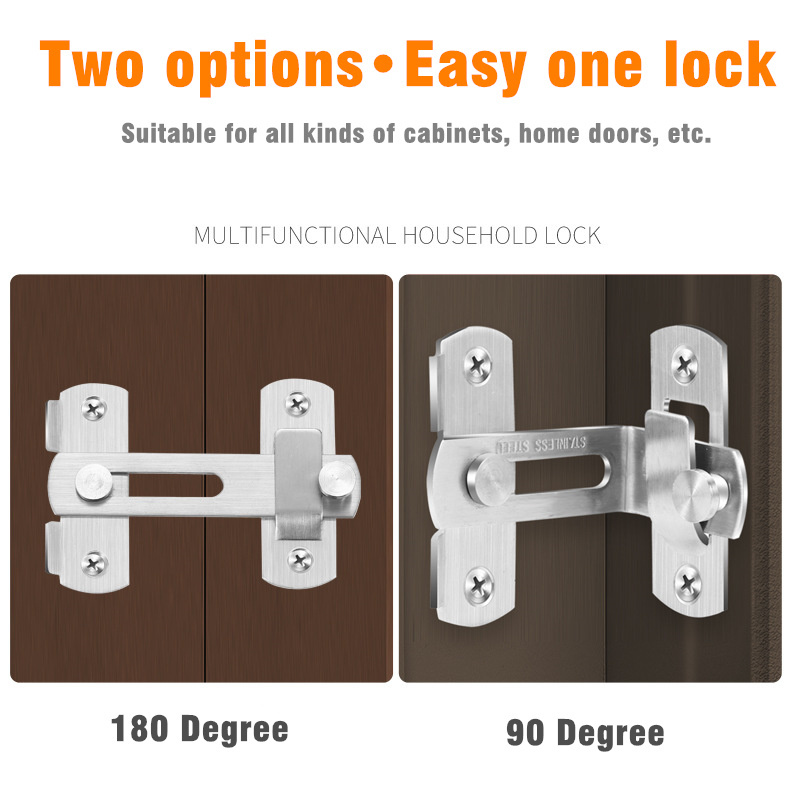 90/180 Degree Door Latches Has - Security Chain Door recension och pris