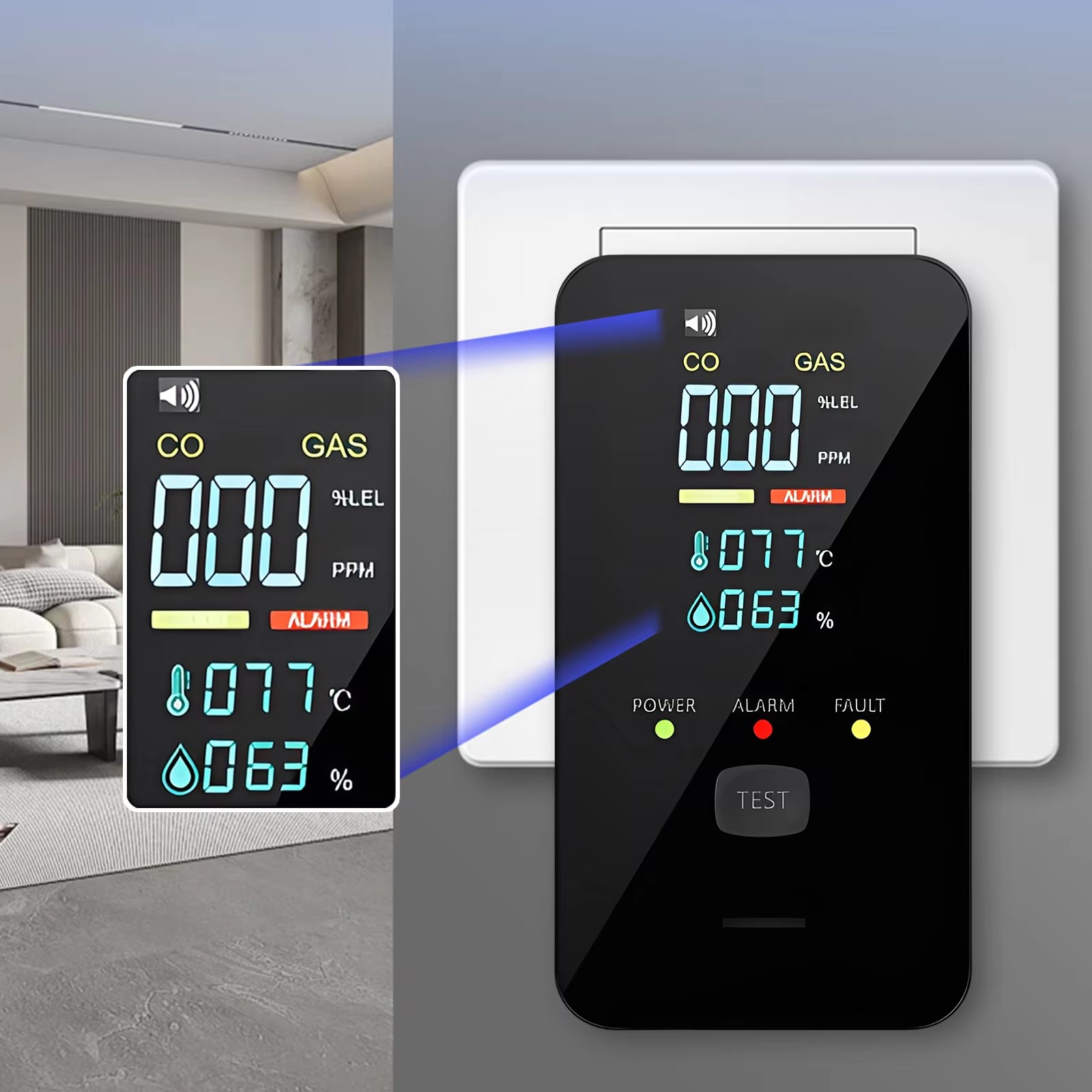 Natural Gas & Carbonn Monoxide - Co Detector Plug recension och pris