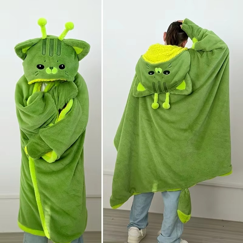 Cartoon Cute Alien Cat Hooded  - Fire Blanket Kitchen recension och pris