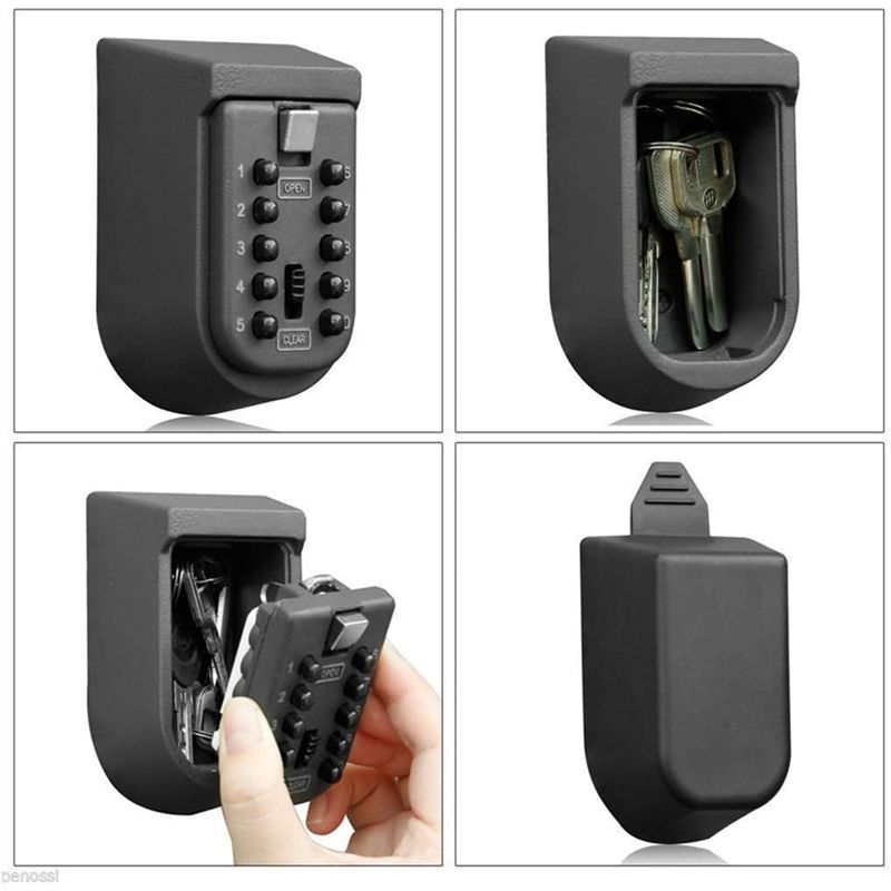 FULL-Wall Mounted Push Button  - Lockbox Key Secure recension och pris