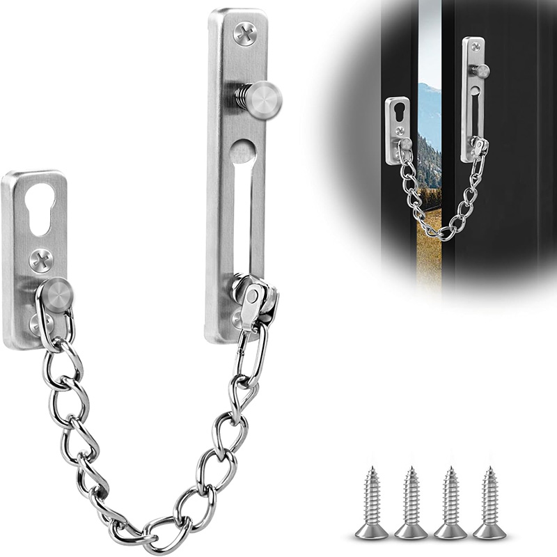 Stainless Steel Door Chain Loc - Security Chain Door recension och pris