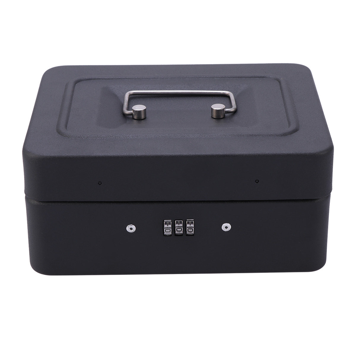 Heavy Duty Metal Cash Box with - Lockbox Key Secure recension och pris