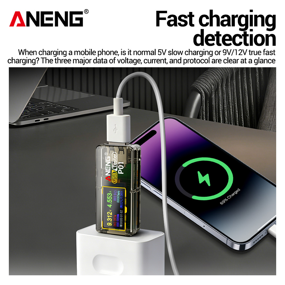ANENG P01 USB Tester Voltmeter - Co Detector Plug recension och pris