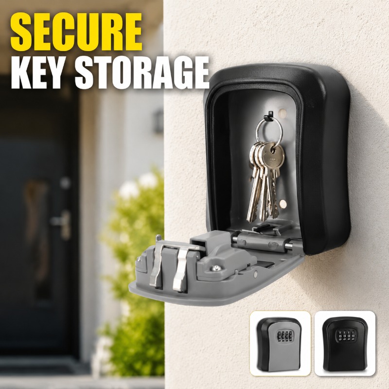 Wall Mount Key Lock Box 4 Digi - Lockbox Key Secure recension och pris